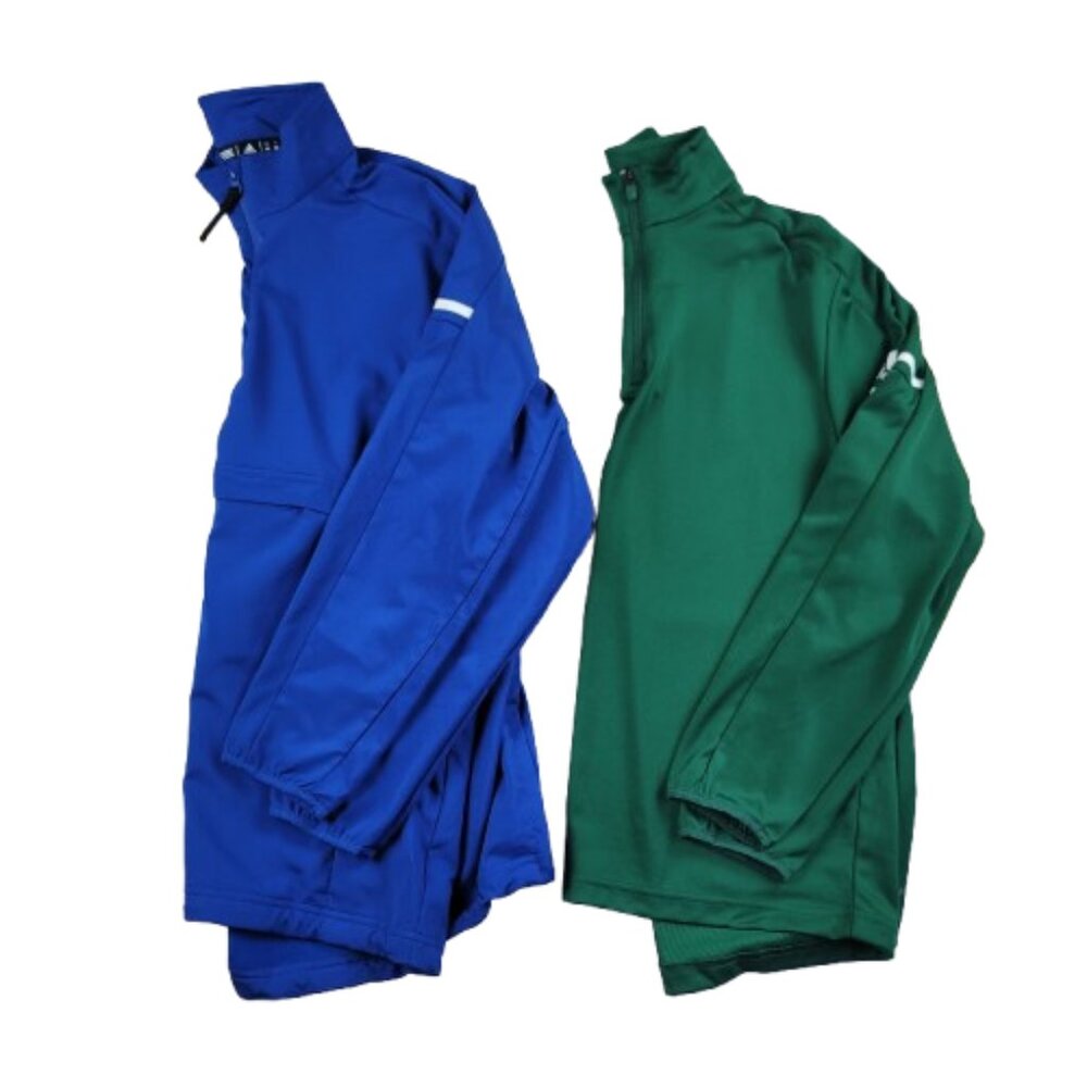 Adidas Quarter Zip Pullover Bundle Mens M 2 Athletic Training Tops